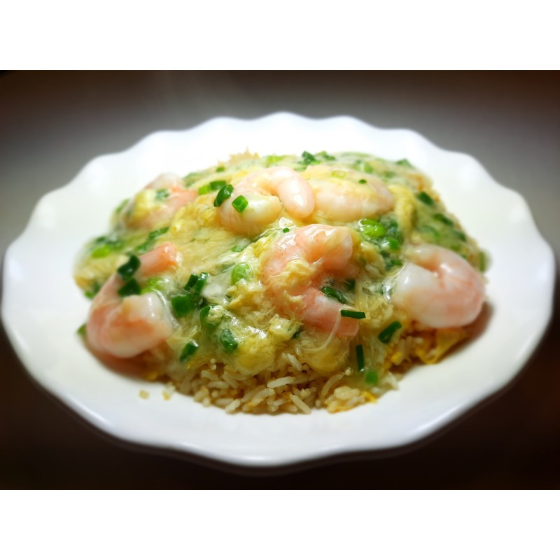 滑蛋蝦仁炒底飯(每碟)