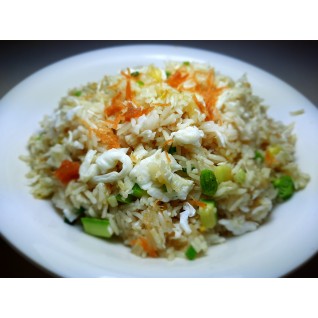 瑤柱蛋白菜粒炒飯(每碟)
