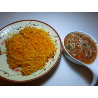 銀芽肉絲炒麵(每碟)