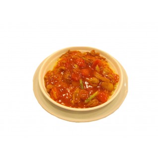 鮮茄雞絲炒底飯(每碟)