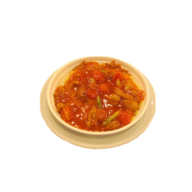 鮮茄雞絲炒底飯(每碟)