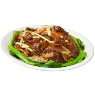菜遠牛肉炒河(每碟)